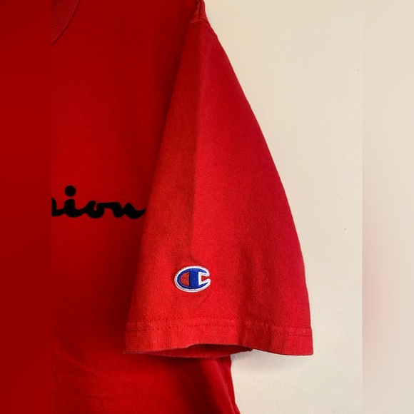 Vintage Men’s Medium Champion Tee T-Shirt Velvet Logo - Picture 6 of 9